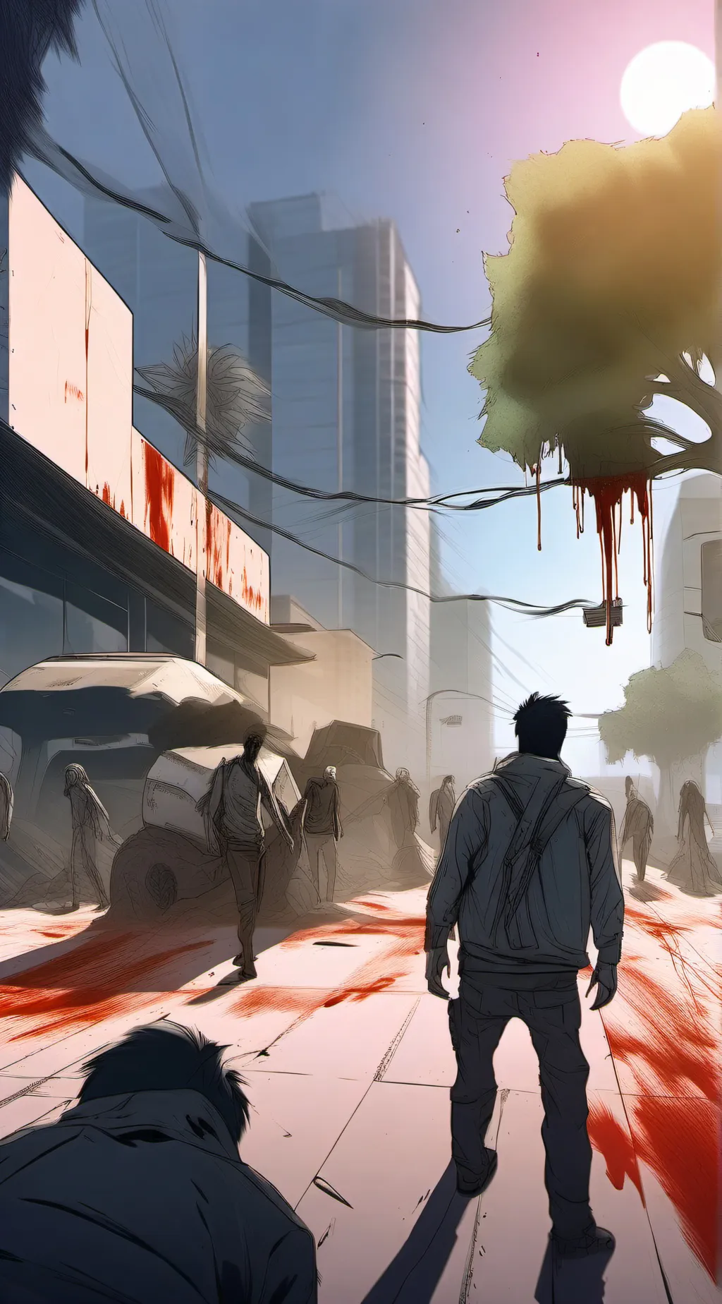 ai character: Zombie apocalypse background