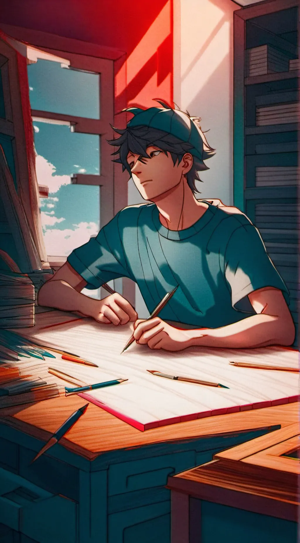 ai character: isaac  background