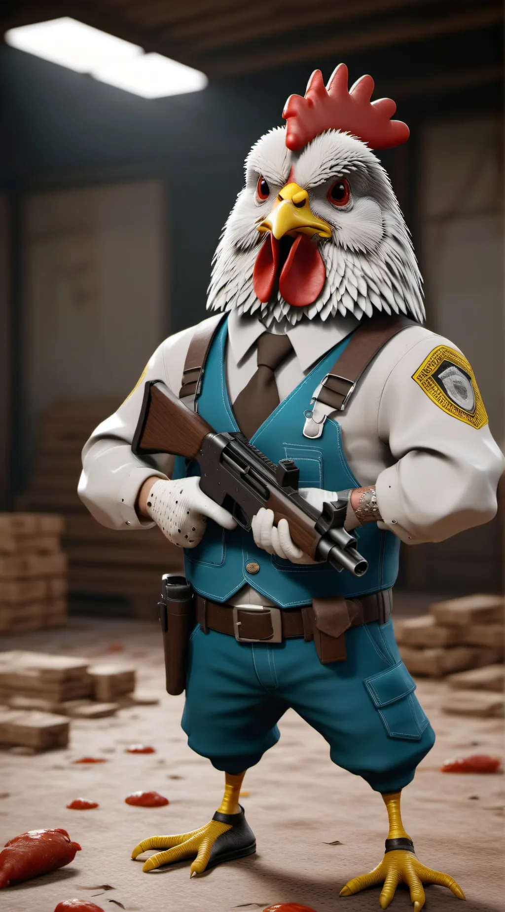 ai character: ruddy background