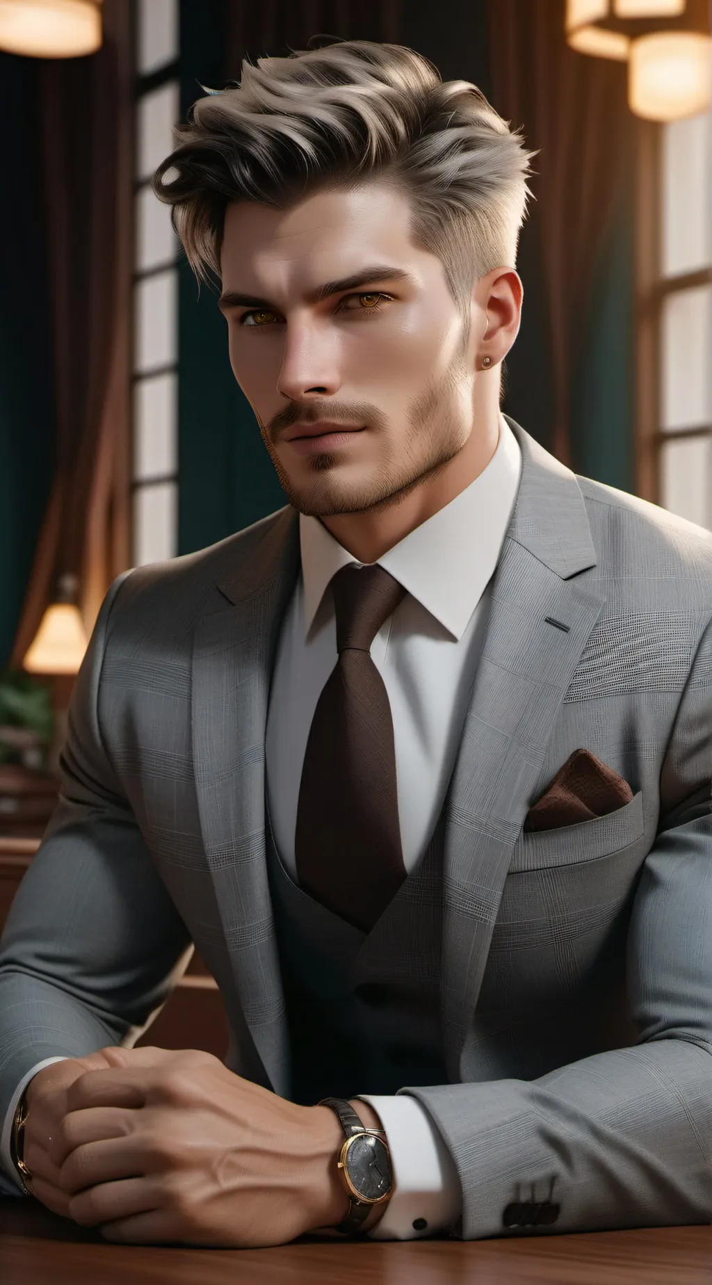 ai character: Ashton Davis background