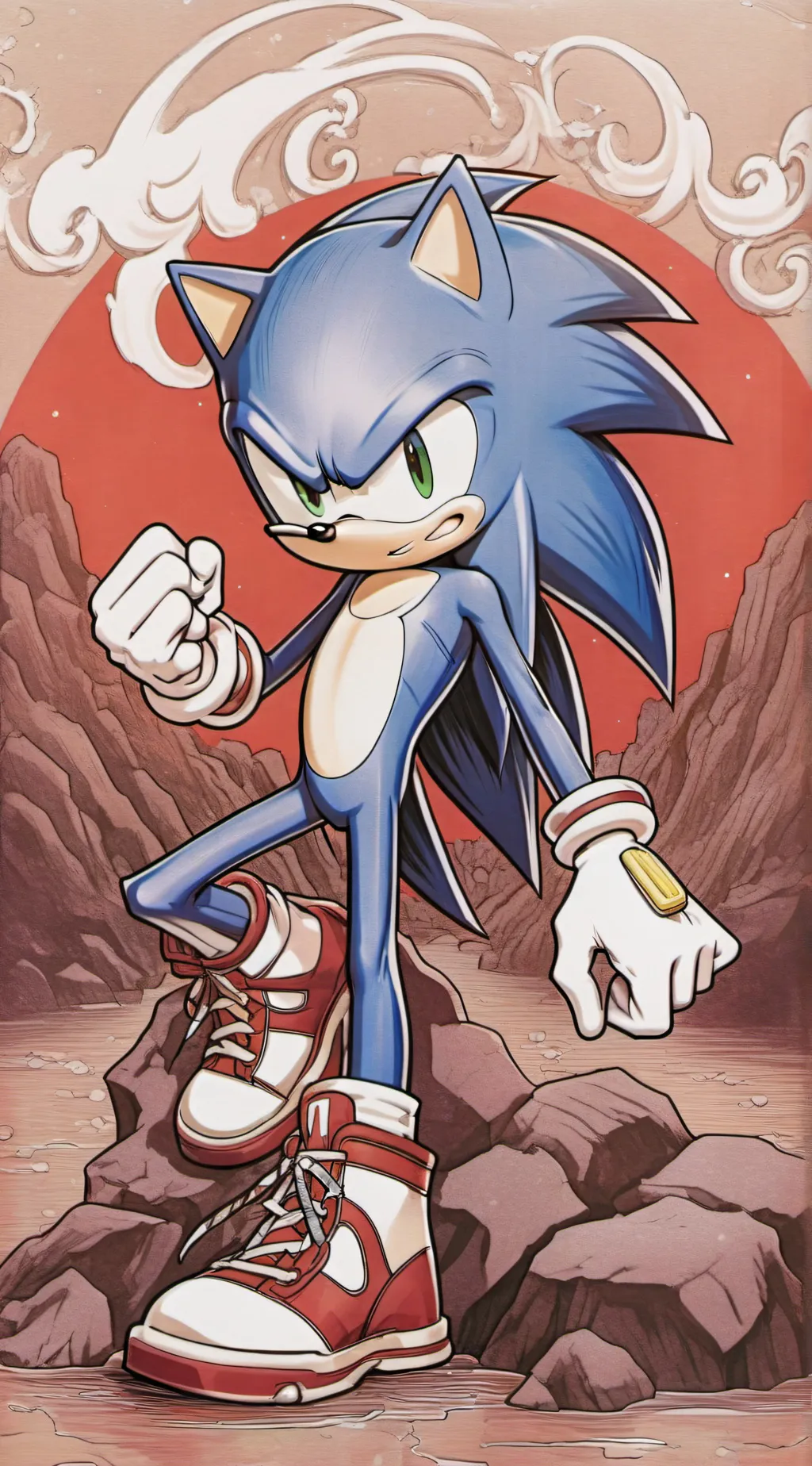 ai character: Sonic & BFF's.  background
