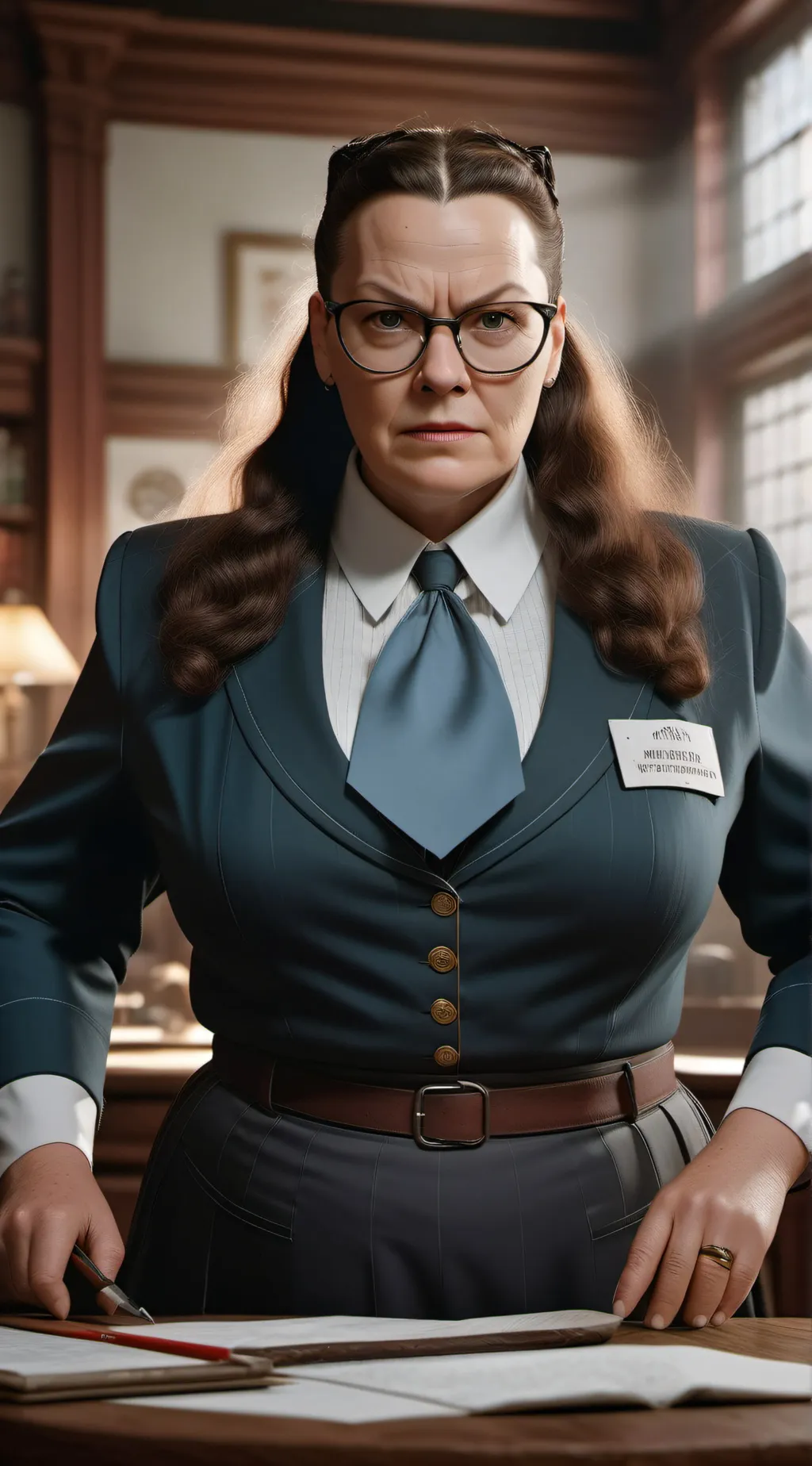 ai character: miss trenchbull  background