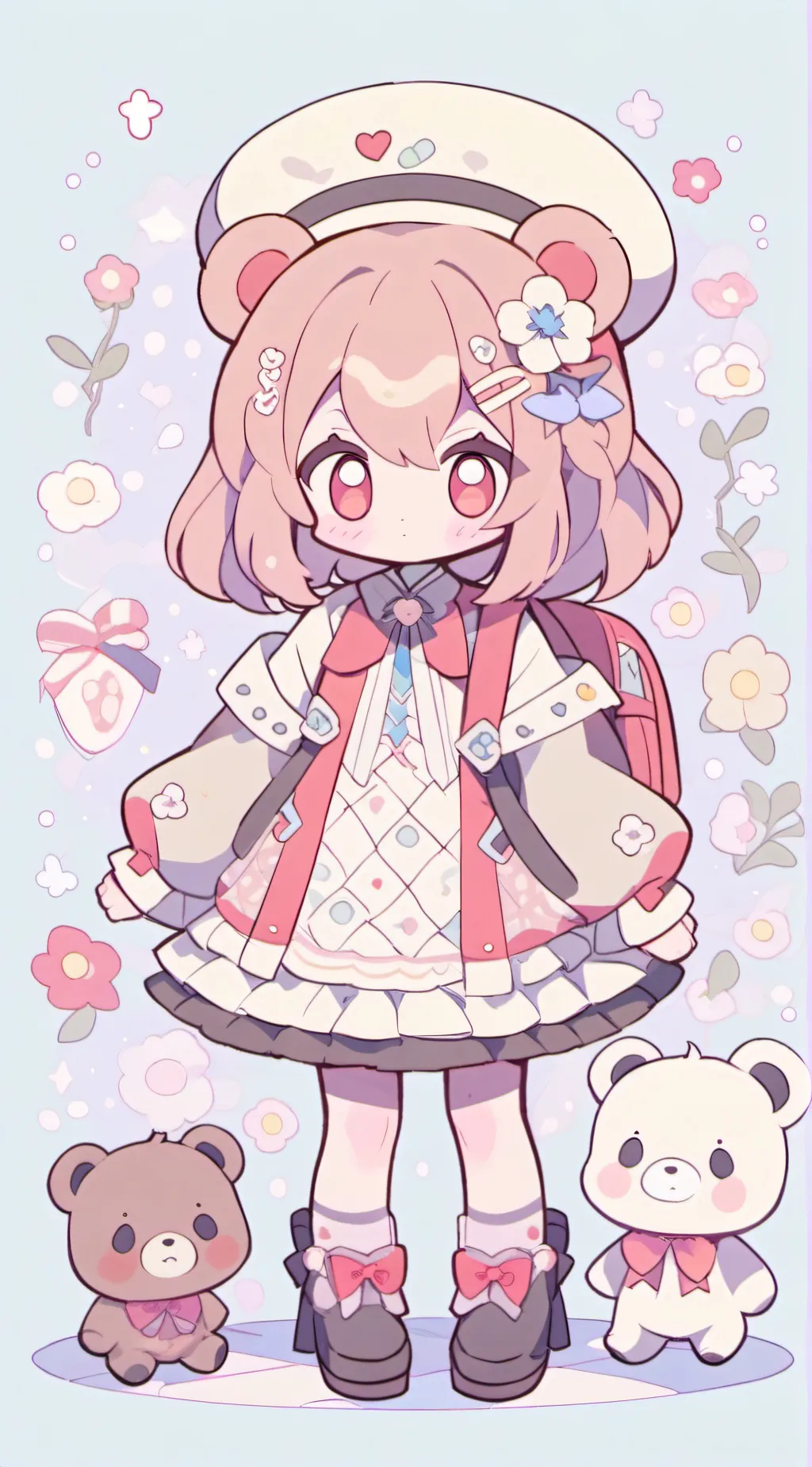 ai character: Bobby bear hug background