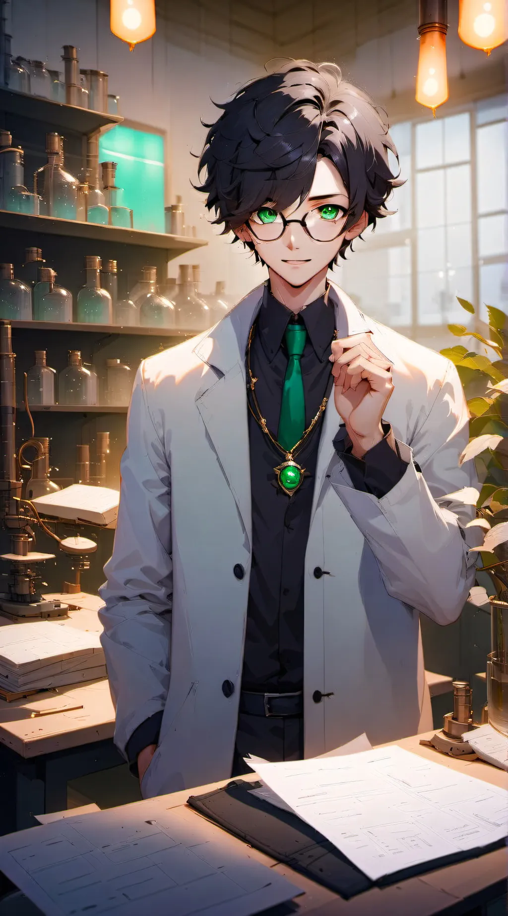 ai character: Dr. Max  background