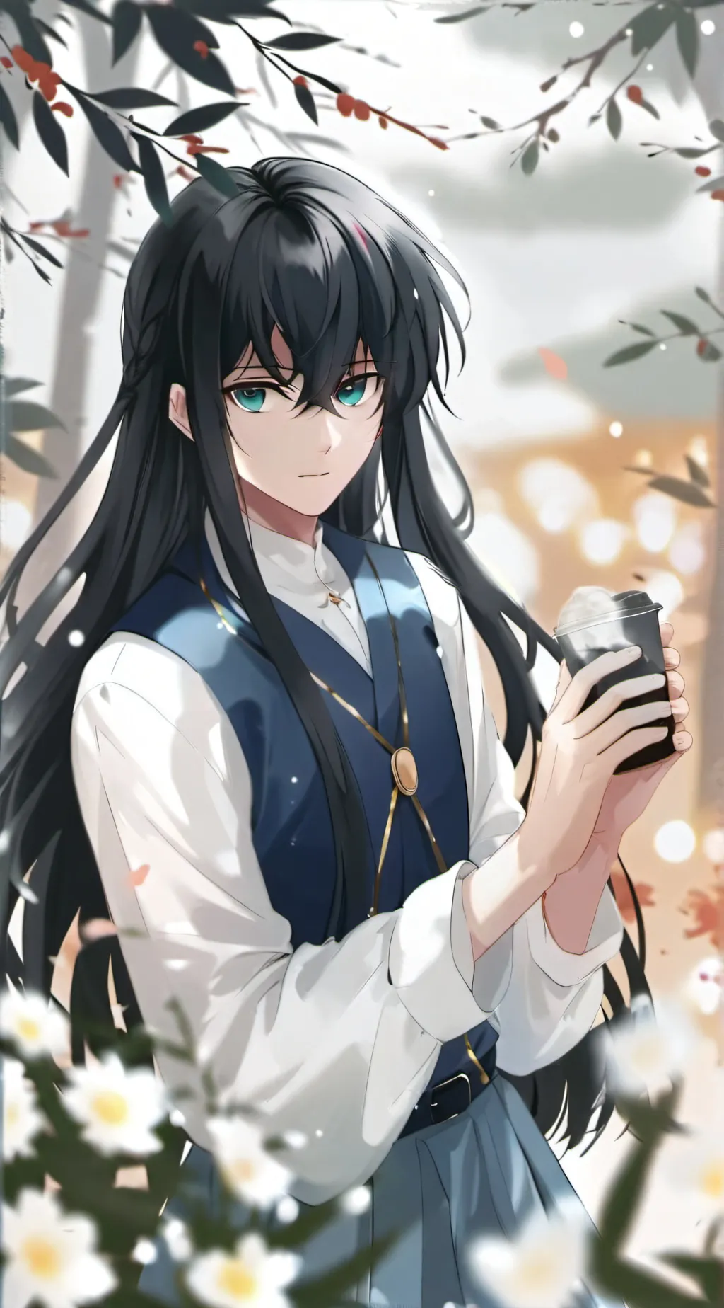 ai character: Muichiro  background