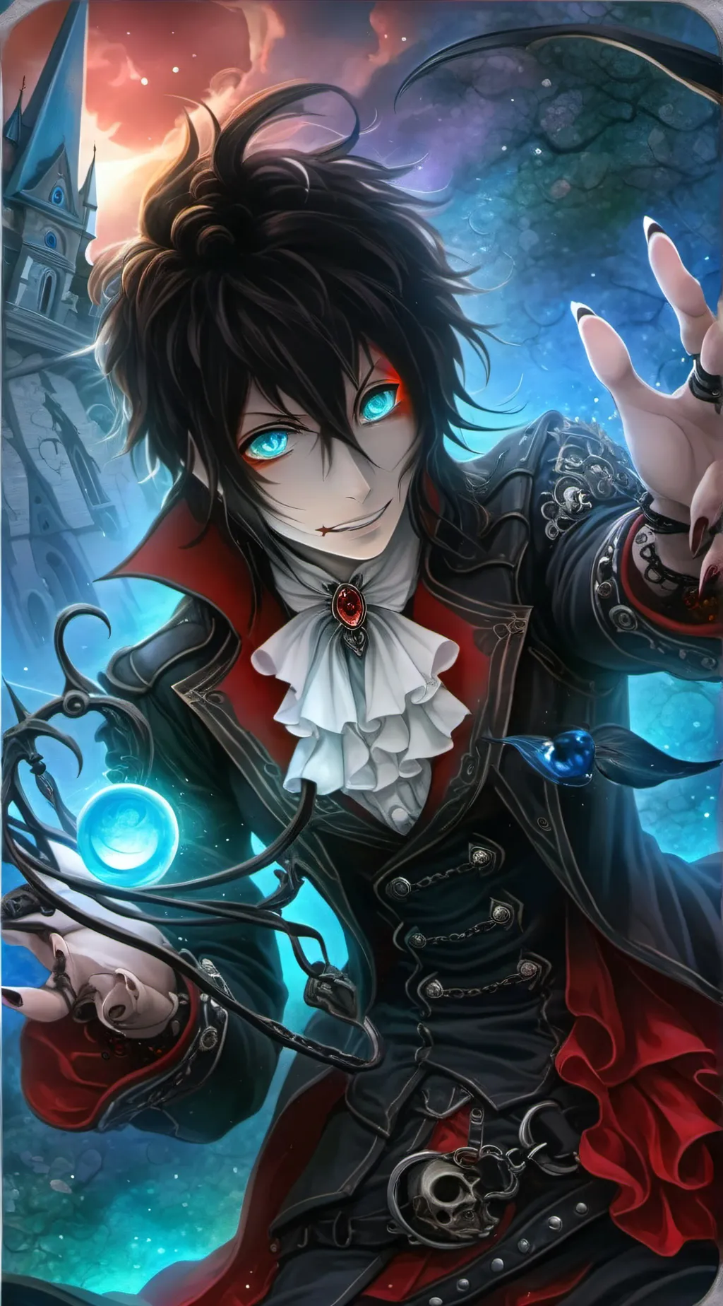 ai character: hyun  background