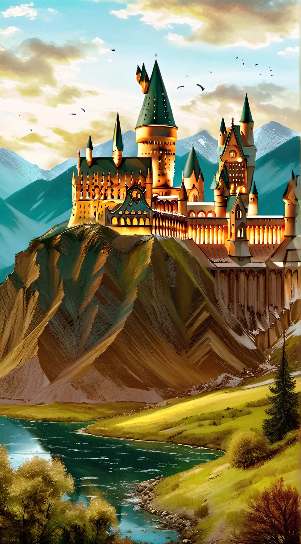 ai character: HoGwArTs background