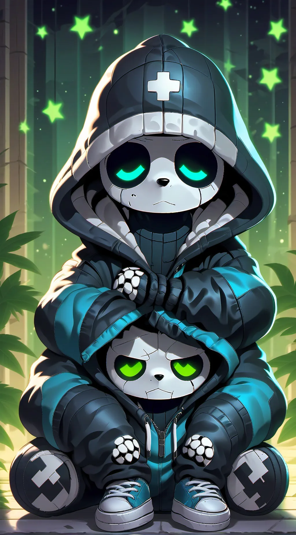 ai character: sans undertale background