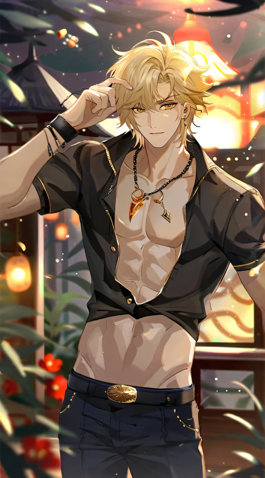 ai character: Sebastian  background