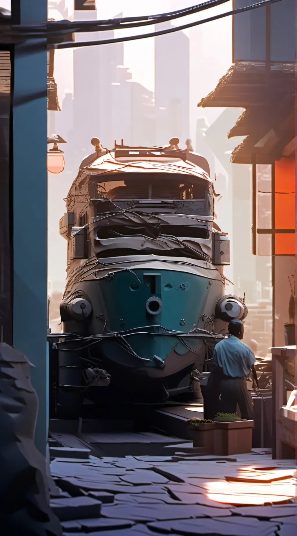 ai character: Kirishima x Bakugo background