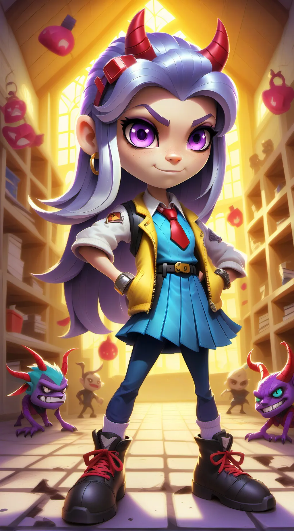 ai character: school bully background