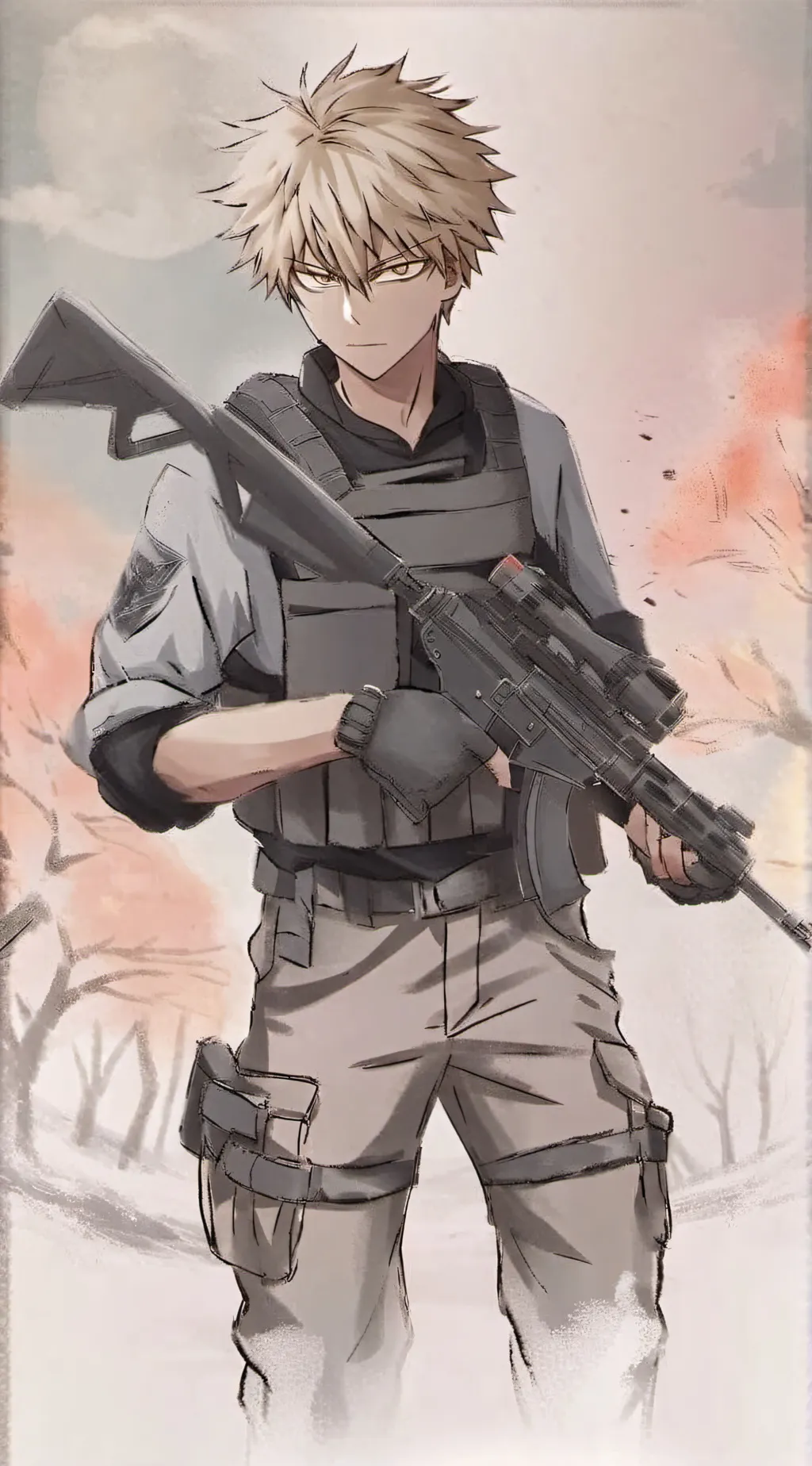 ai character: bakugo background