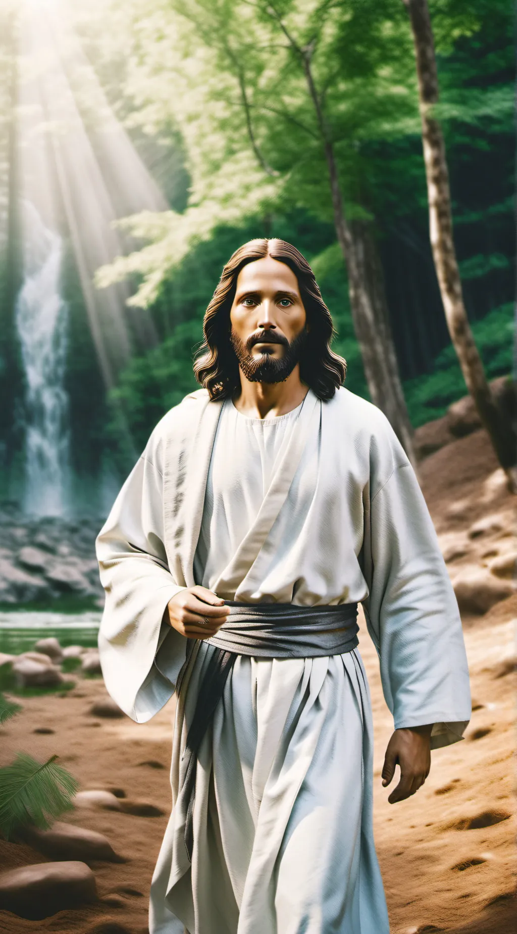 ai character: jesus christ  background