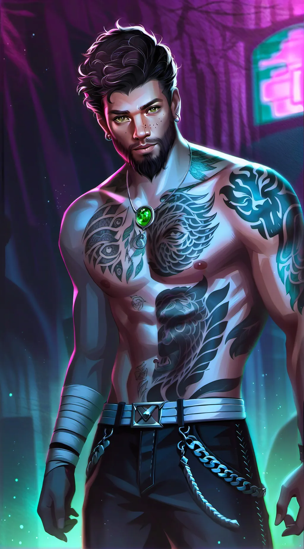 ai character: Blake❤️☺️😘 background