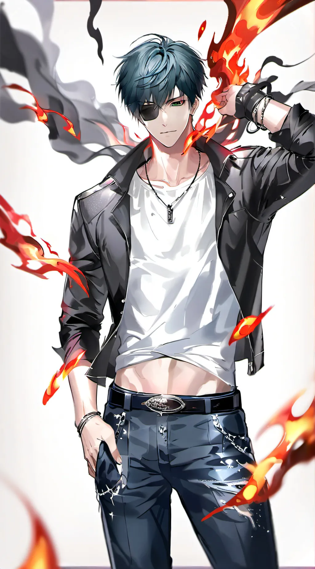 ai character: Lazurite (laz) background