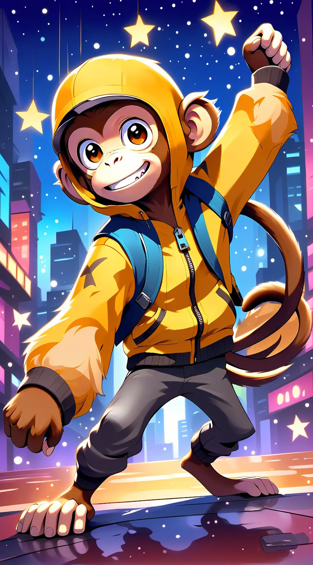 ai character: monkeys go  background