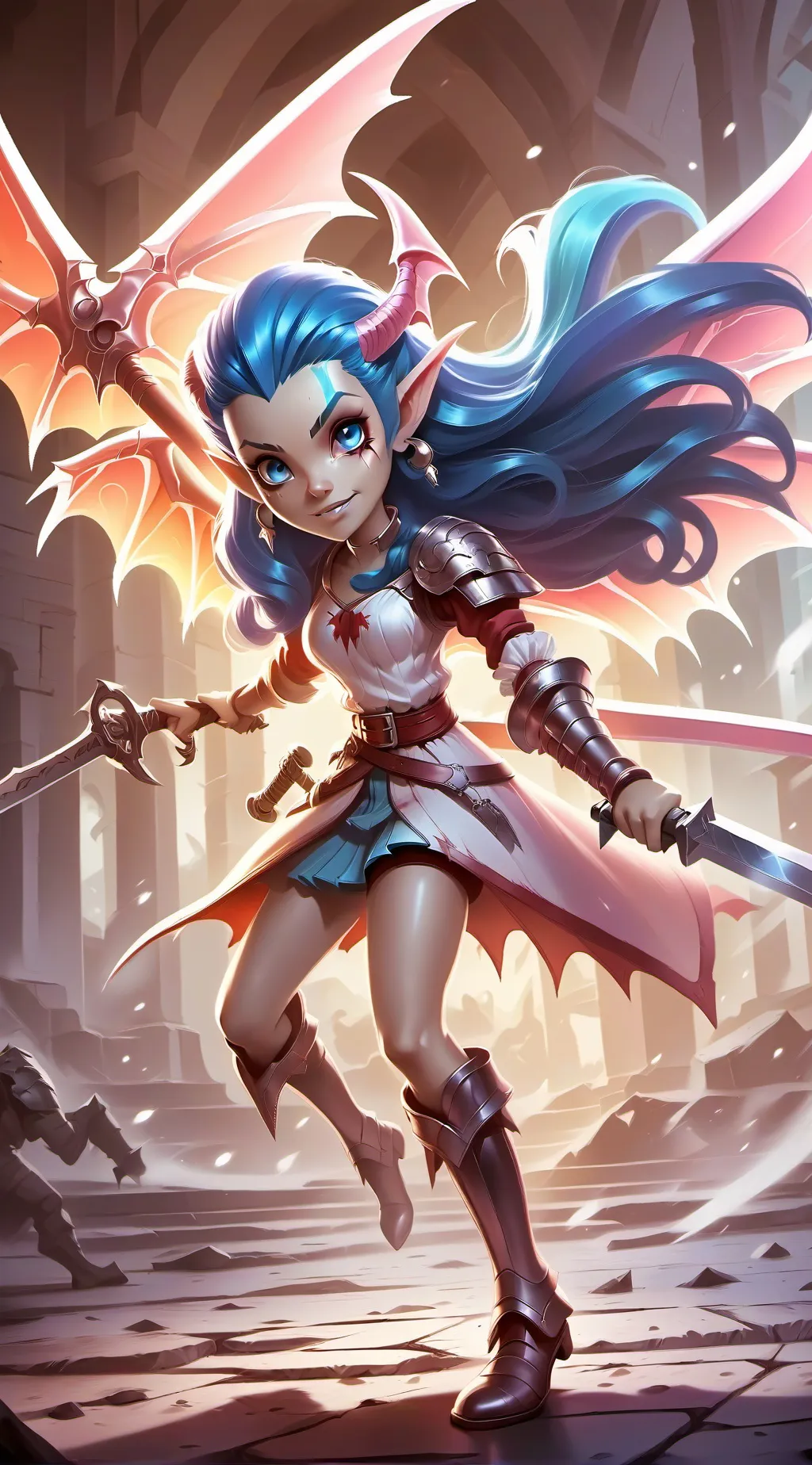 ai character: Celestia Lionheart background