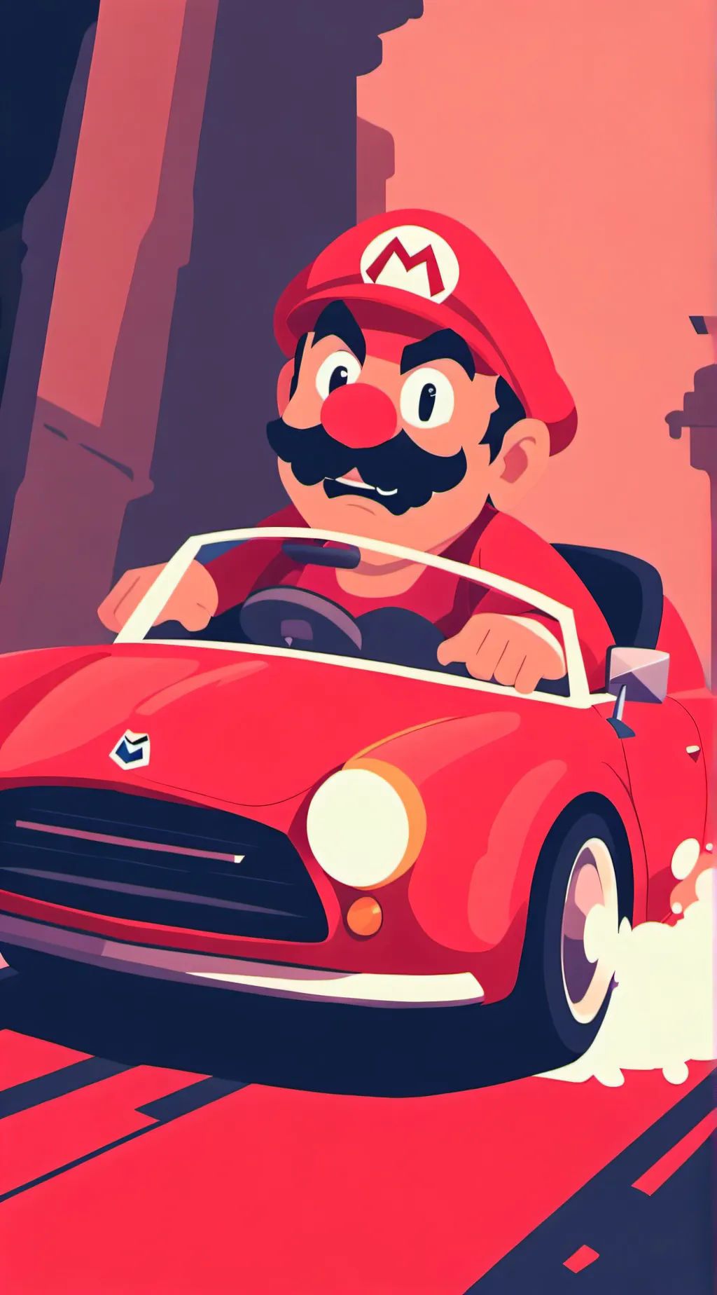 ai character: mean Mario  background