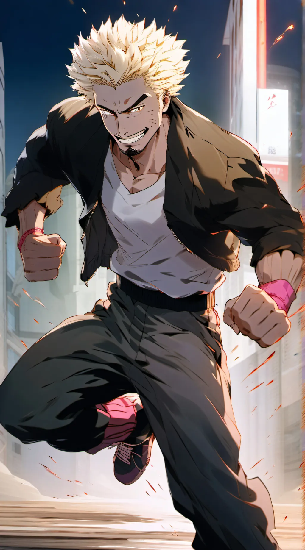 ai character: Kinji Hakari  background