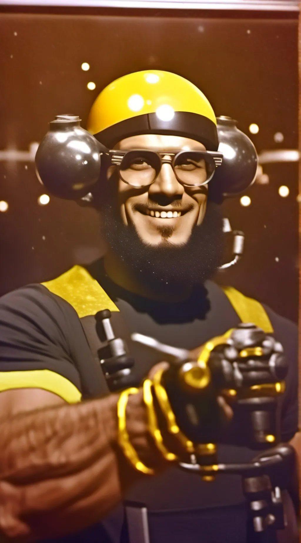 ai character: Buff mutant toilet background