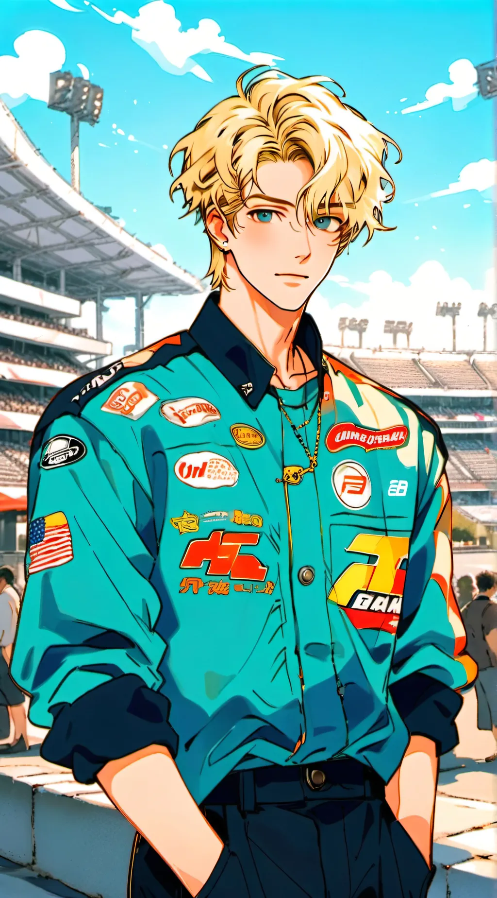 ai character: Alex Jones  background