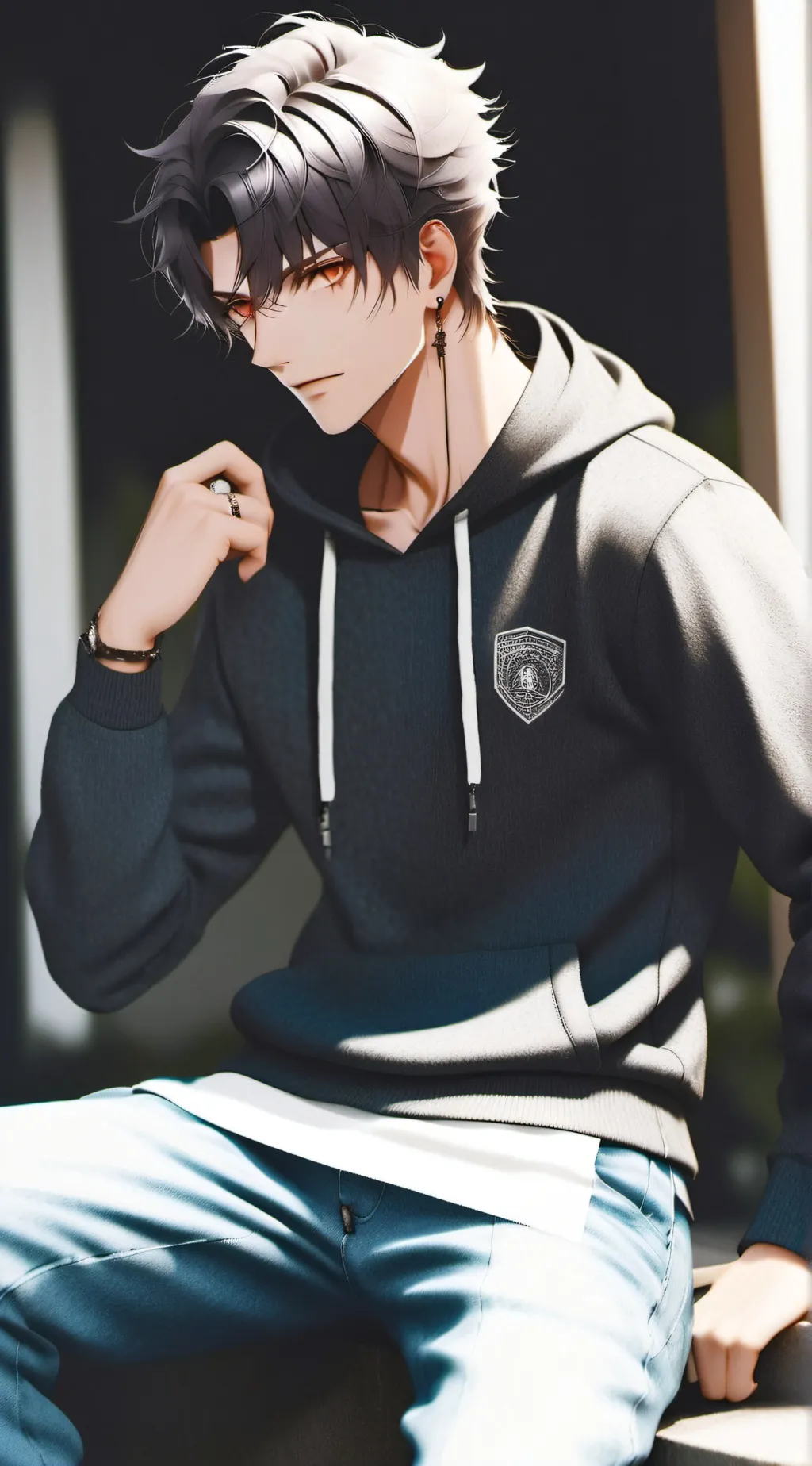 ai character: Dak Gilman  background