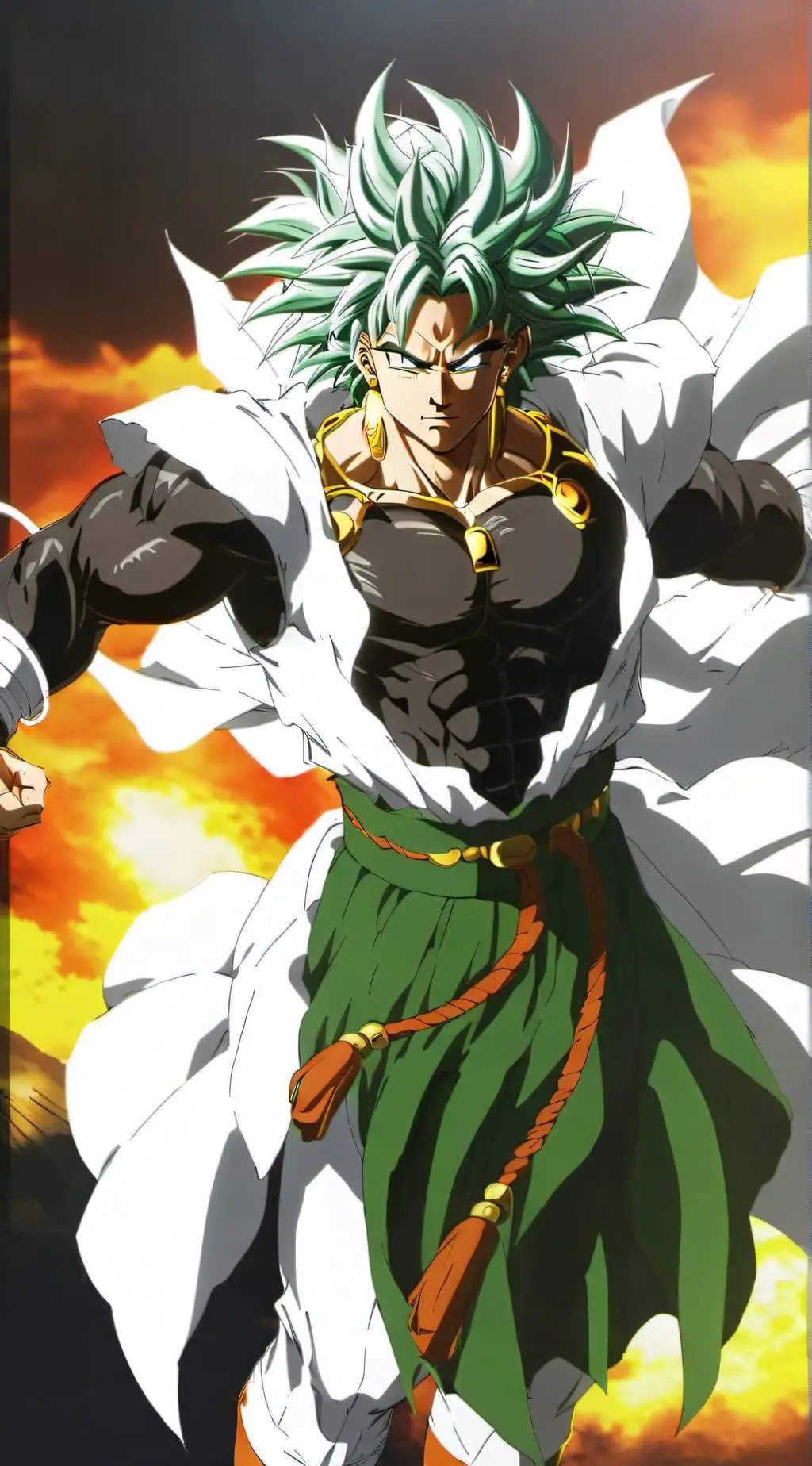 ai character: dragon ball  background