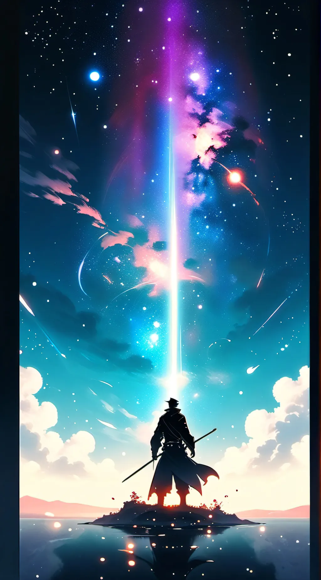 ai character: kirishima in love background