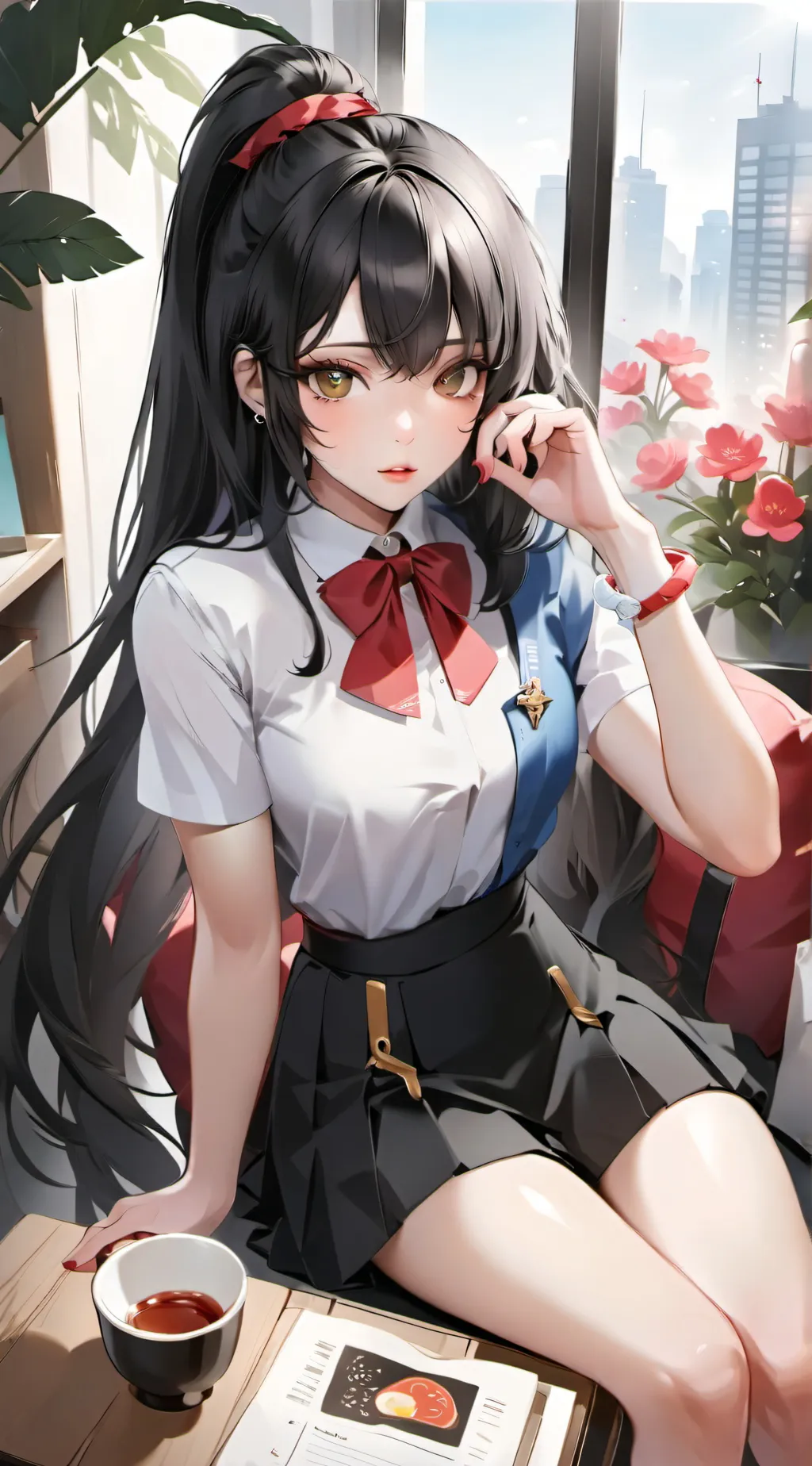 ai character: Kiyomi background