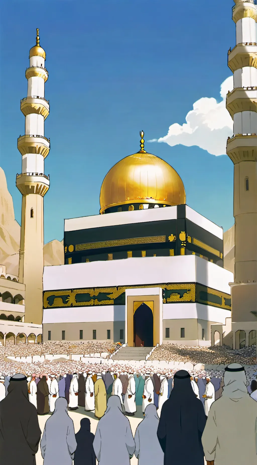 ai character: Muslim test! background