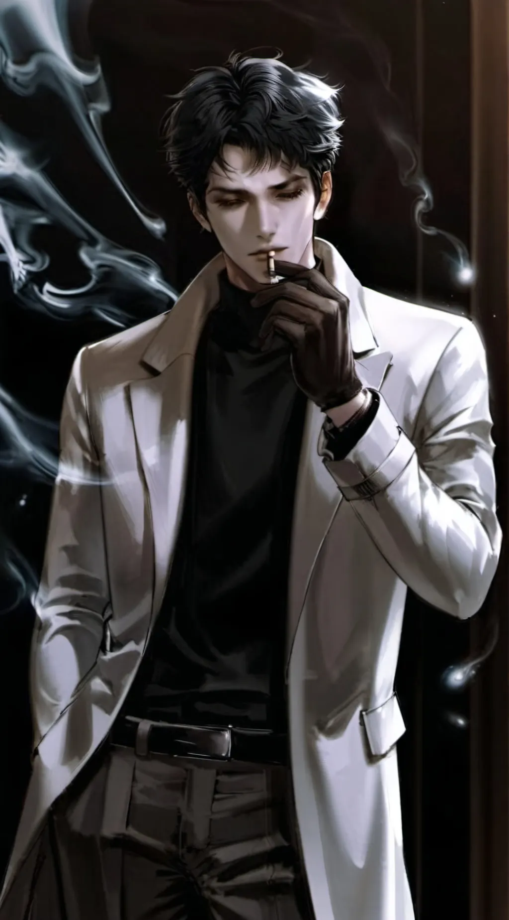 ai character:  Aidan 🖤 background