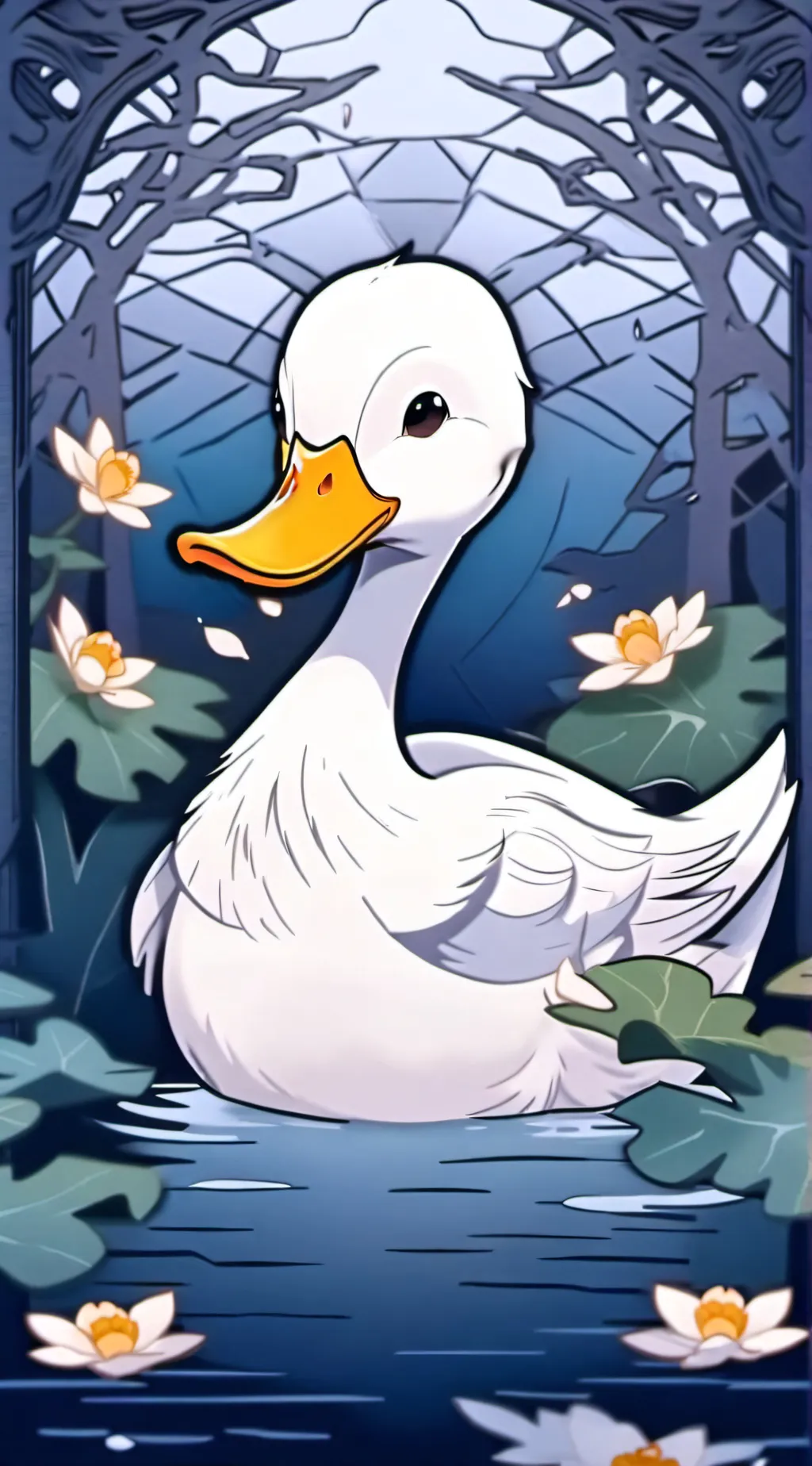 ai character: Duckytheduck background