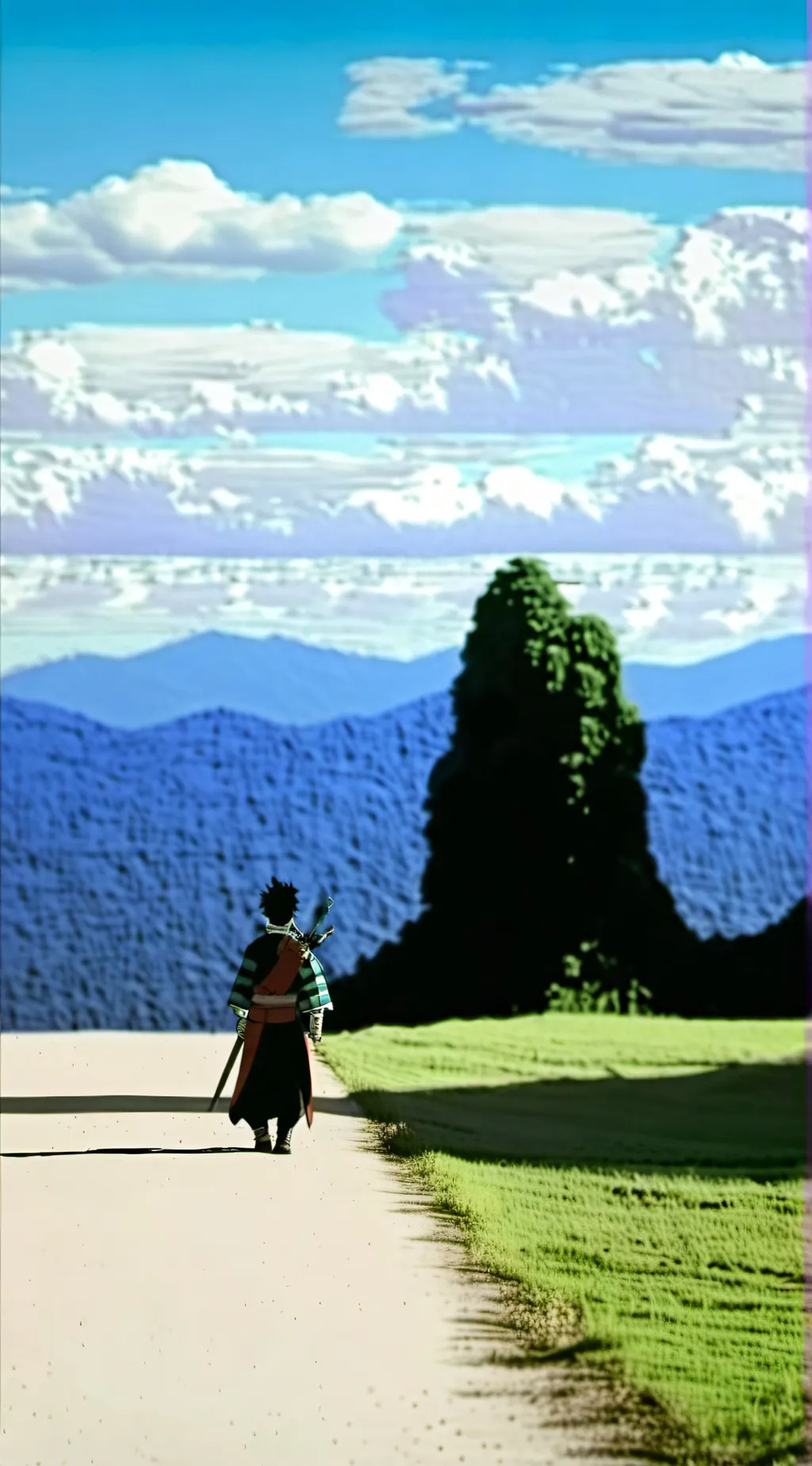 ai character: demon Slayer  background