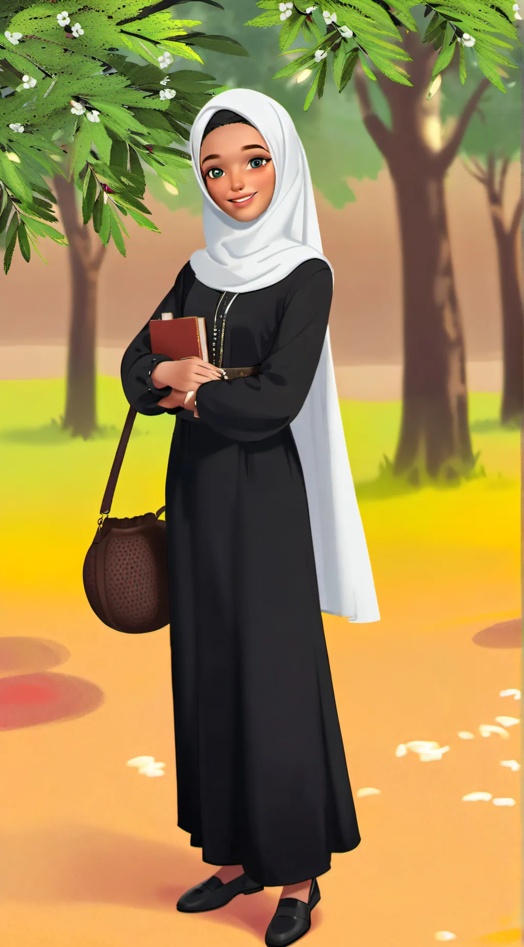 ai character: shayma  background