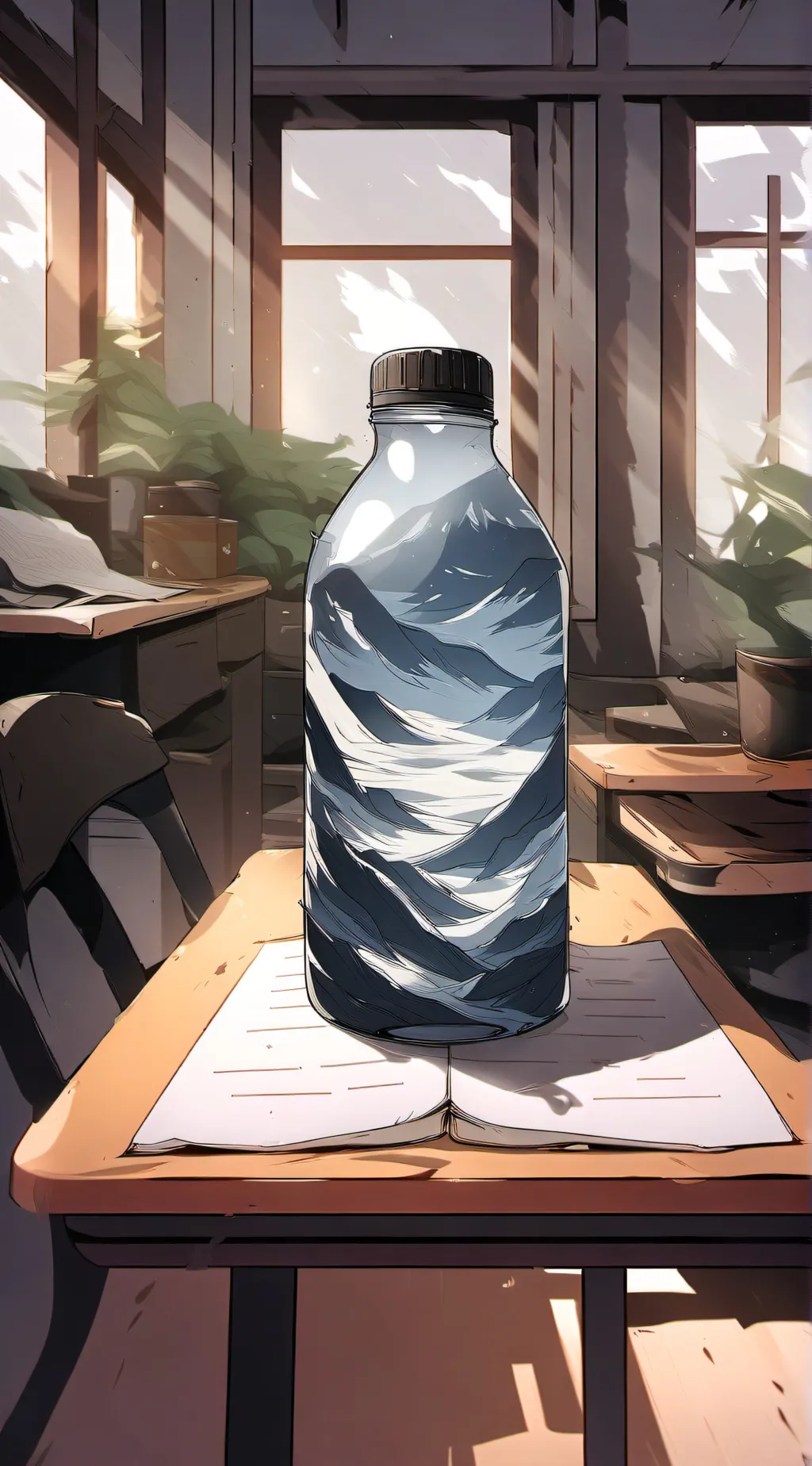ai character: WATER CHECK! background