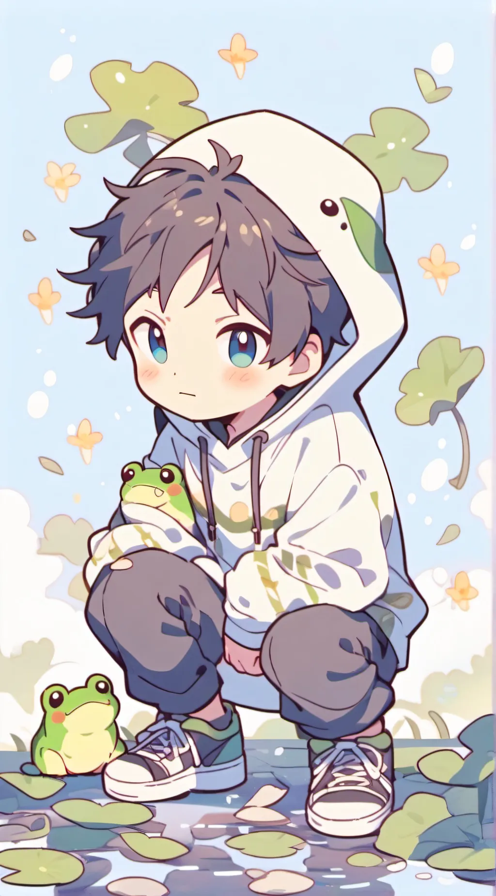 ai character: HOODED CRETURE  background