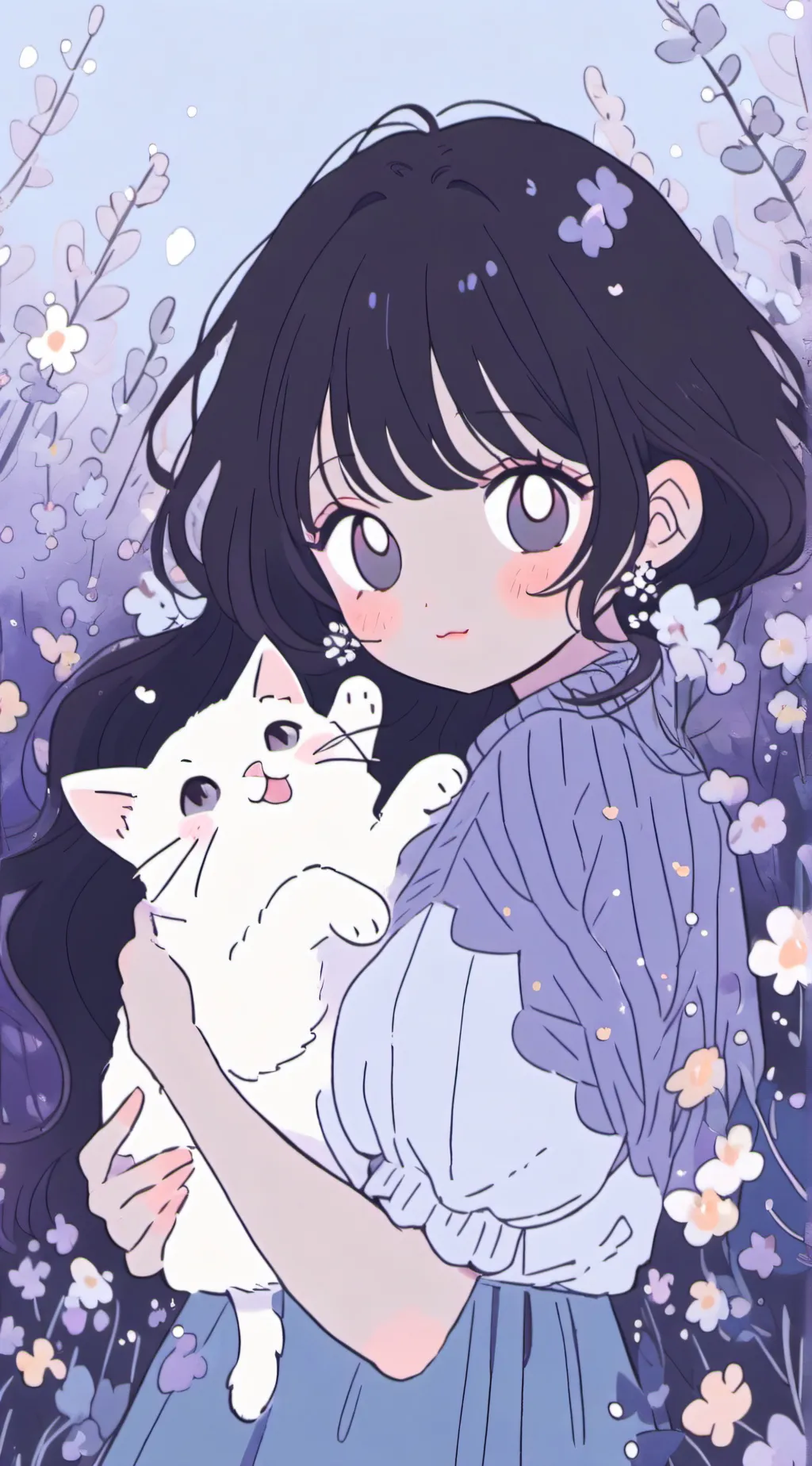 ai character: PURPLE PARTY NOOB♡ background