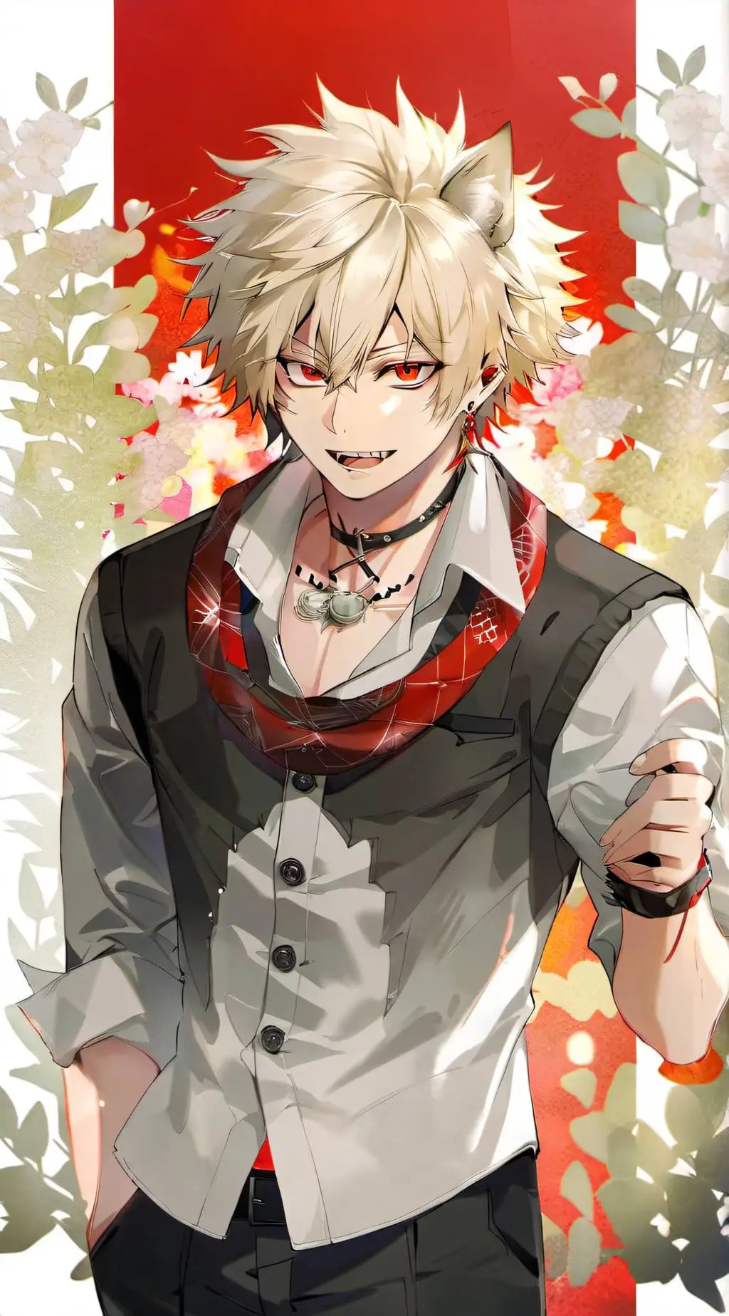 ai character: Wolf bakugo background