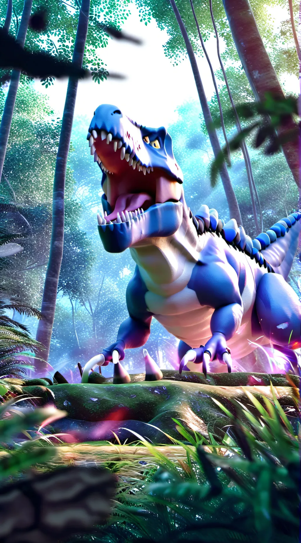 ai character: blue background