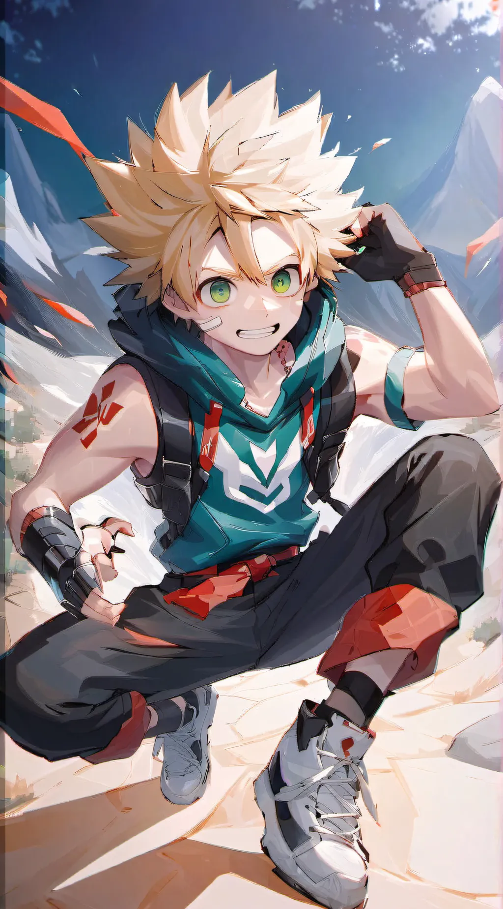 ai character: Bakugo background