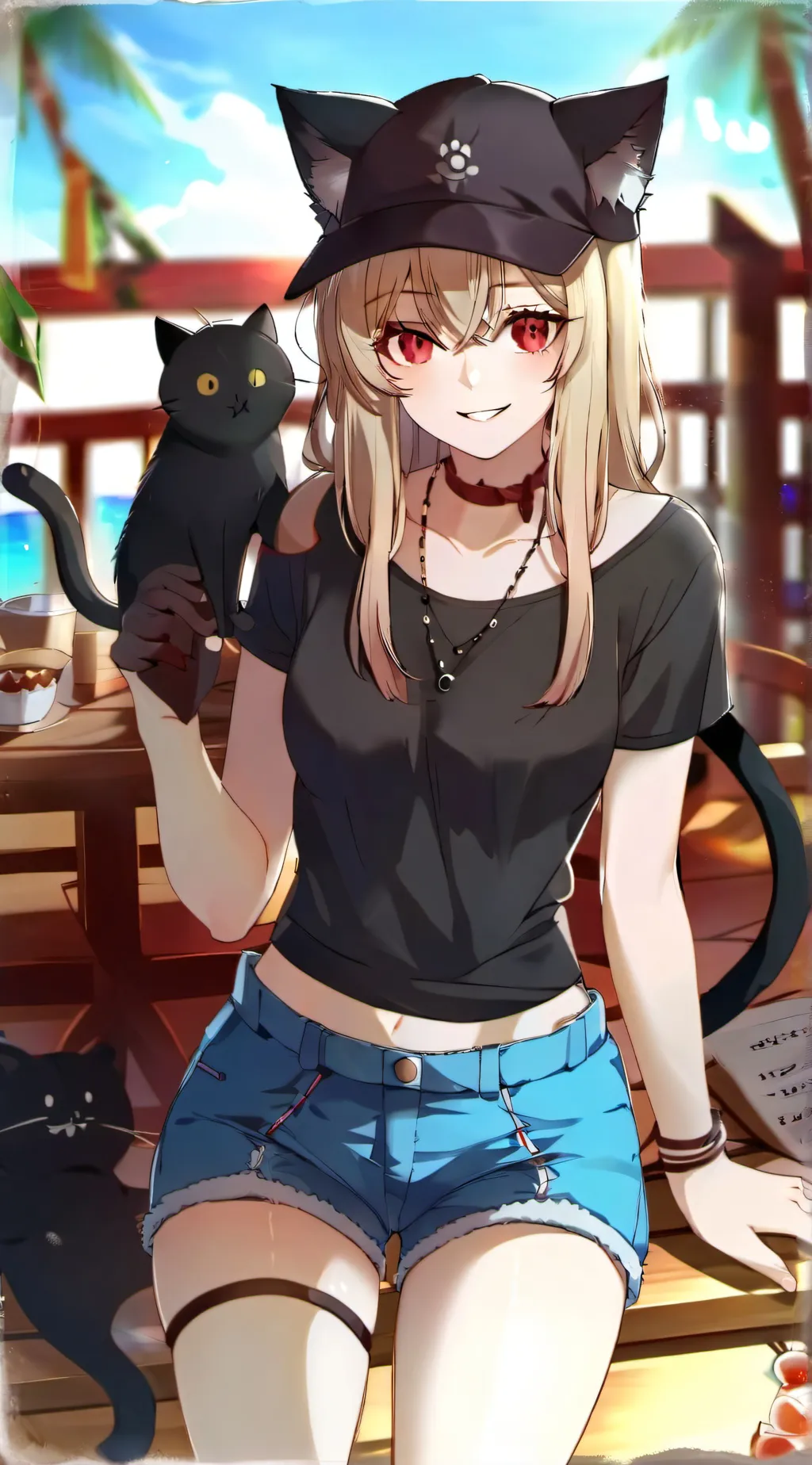 ai character: Luna background