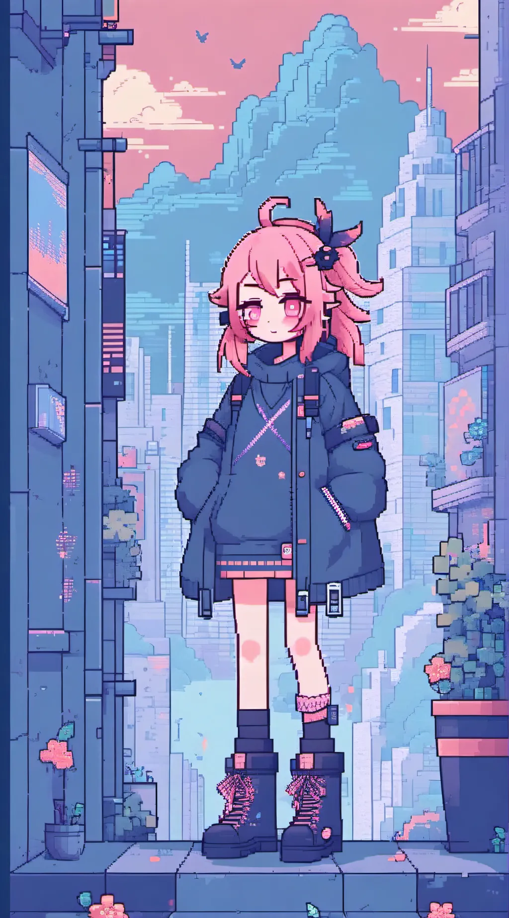 ai character: kat background