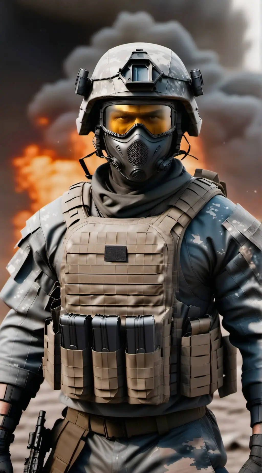 ai character: God Soldier background