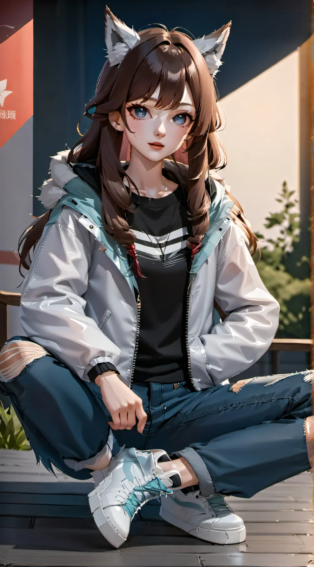 ai character: HHYour a Werewolf background