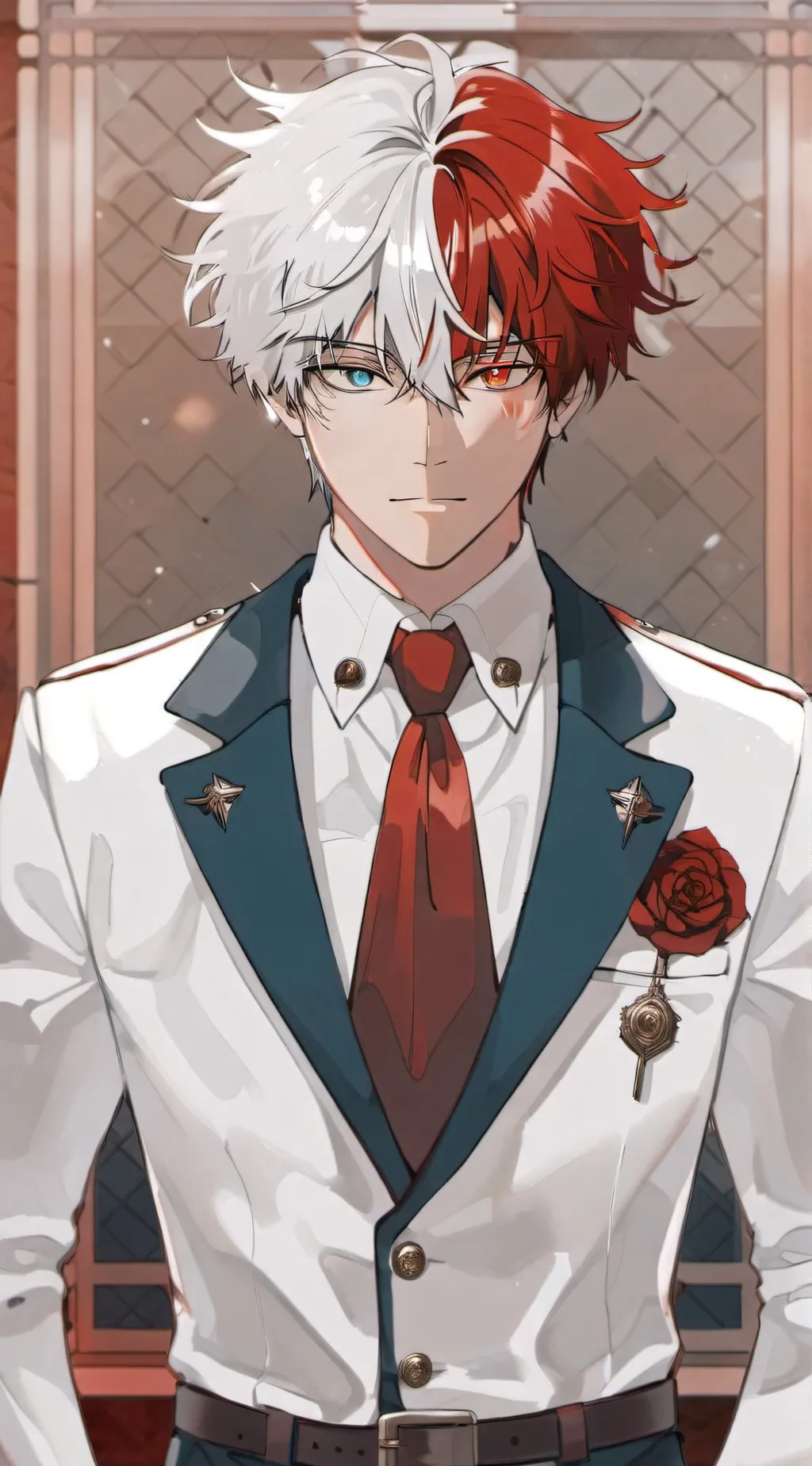 ai character: ~•~TODOROKI~•~ background