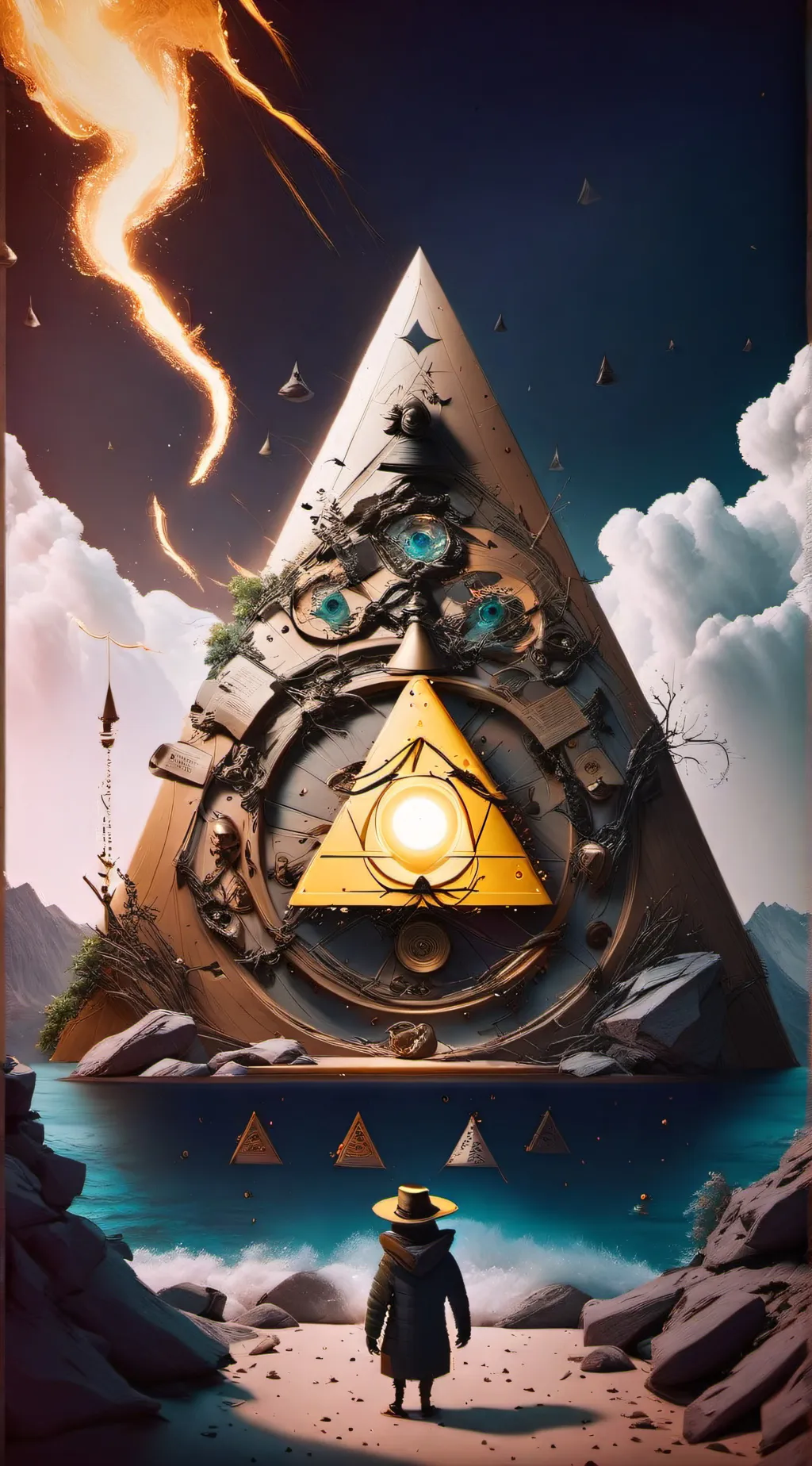ai character: bill cipher background