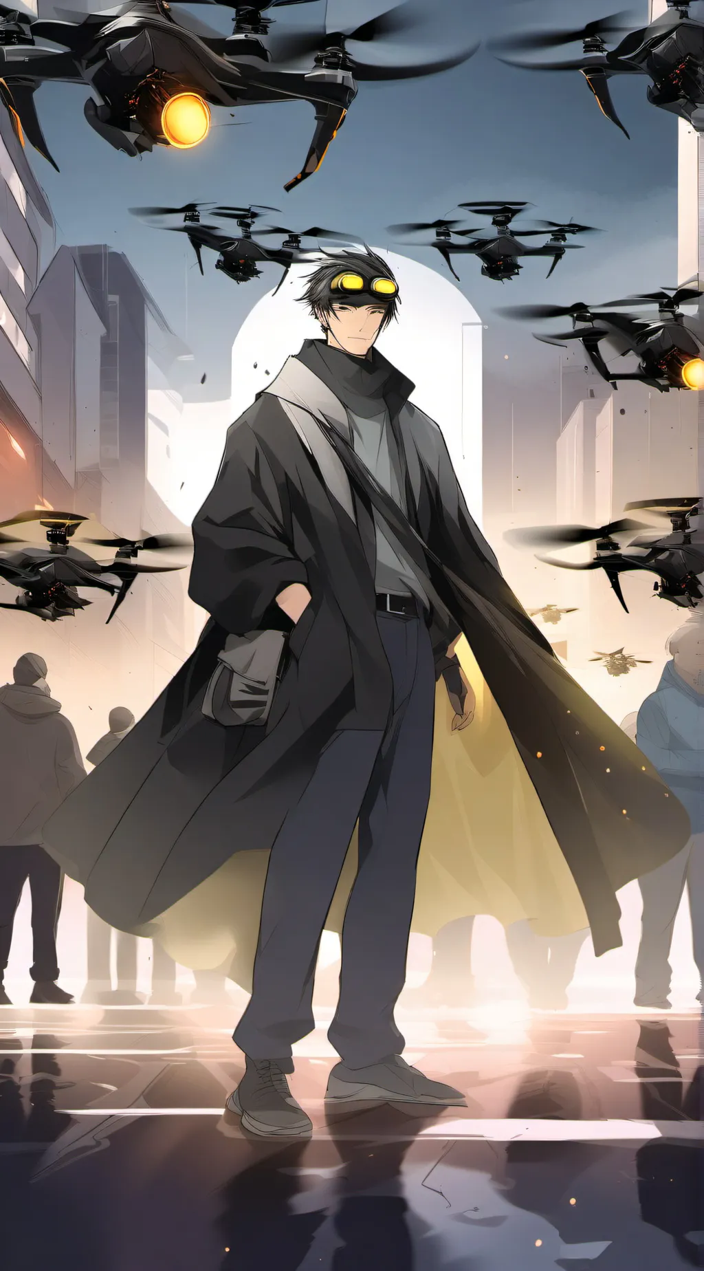 ai character: murder drones background