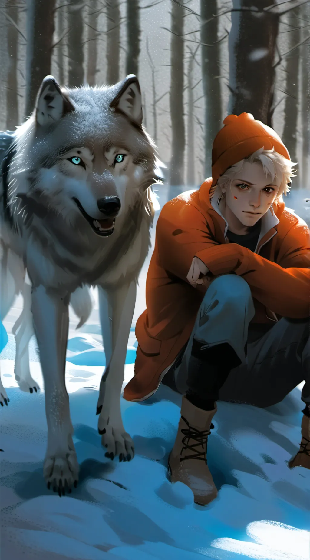 ai character: Lucas  background