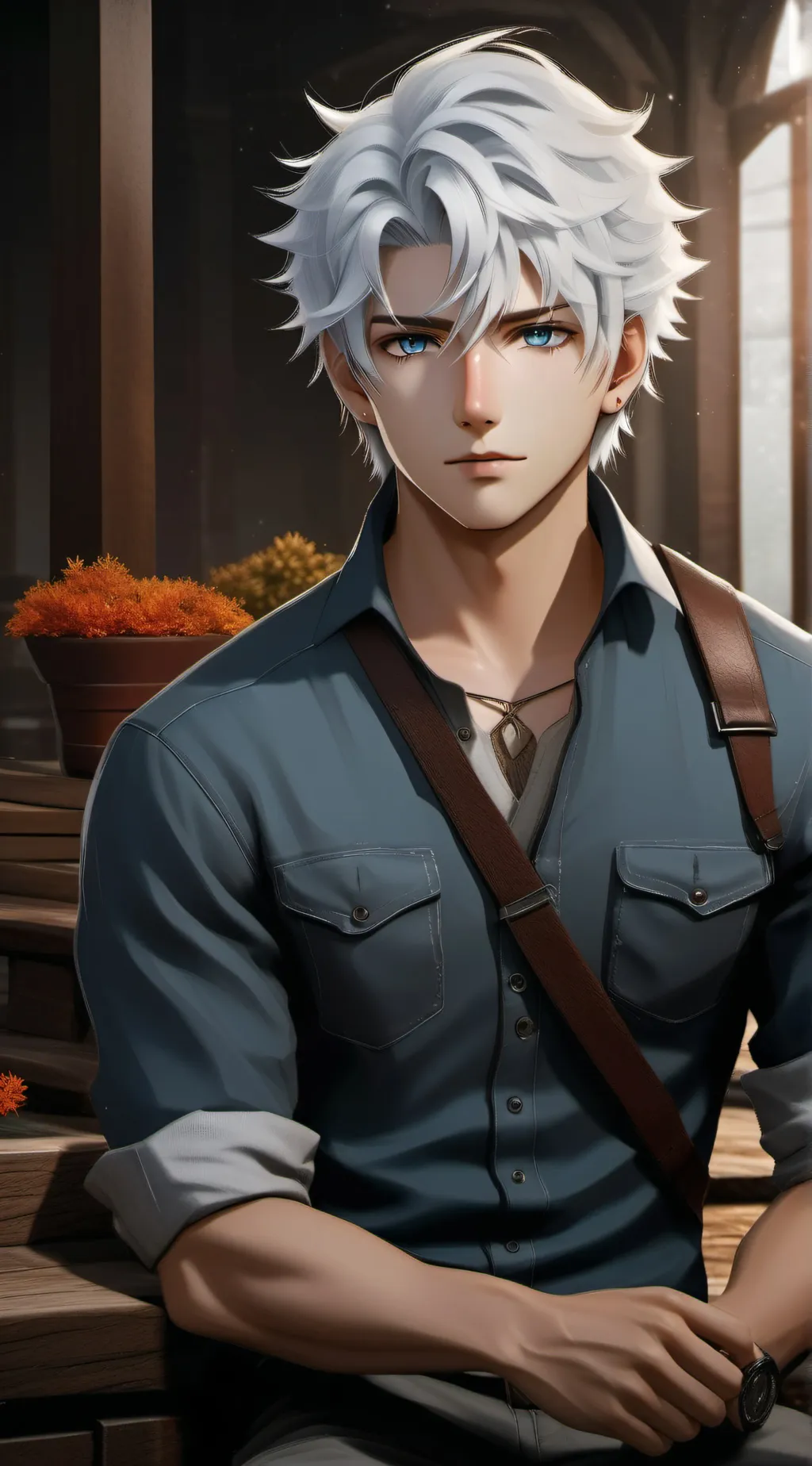 ai character: Mark  background