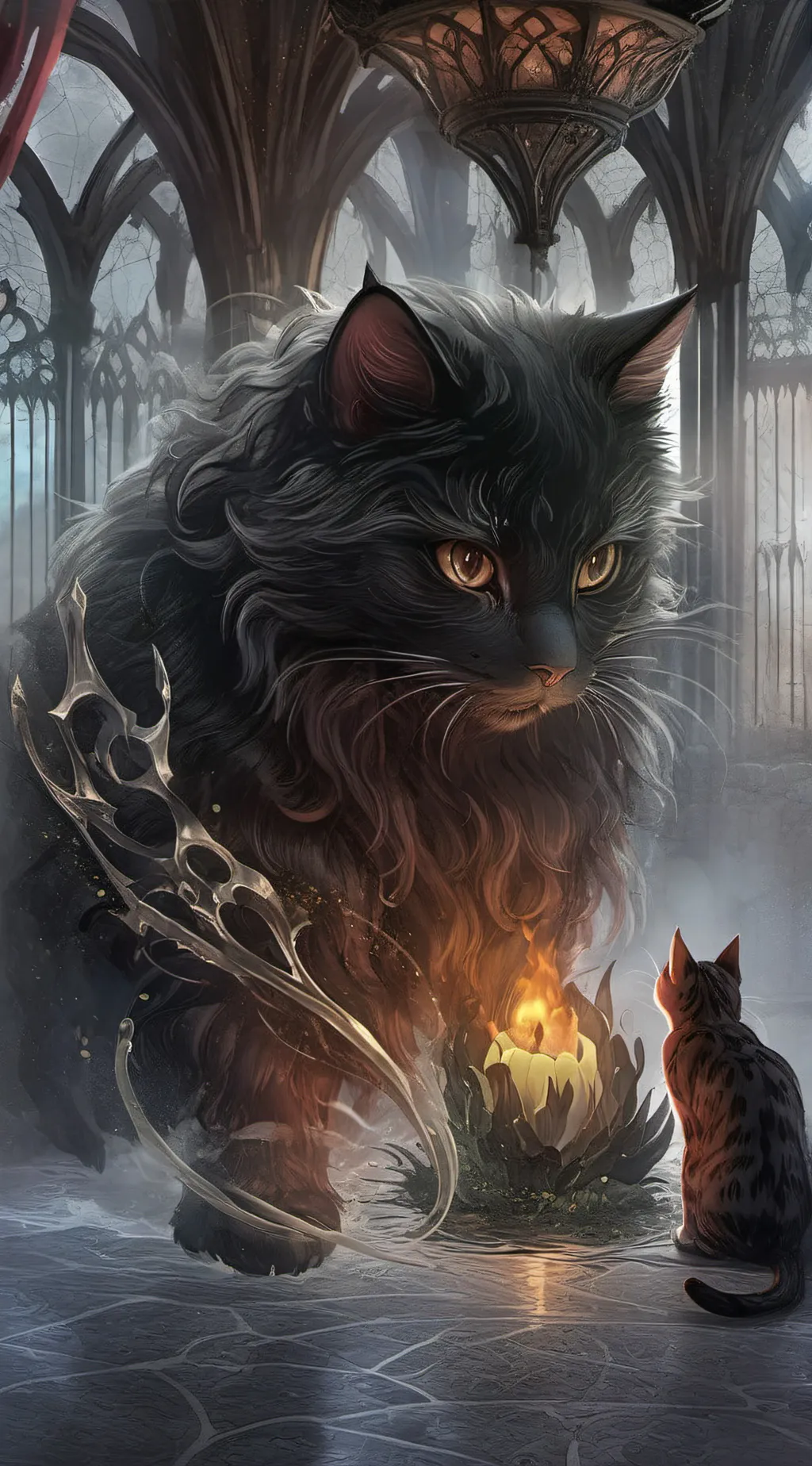 ai character: Cat nap. background